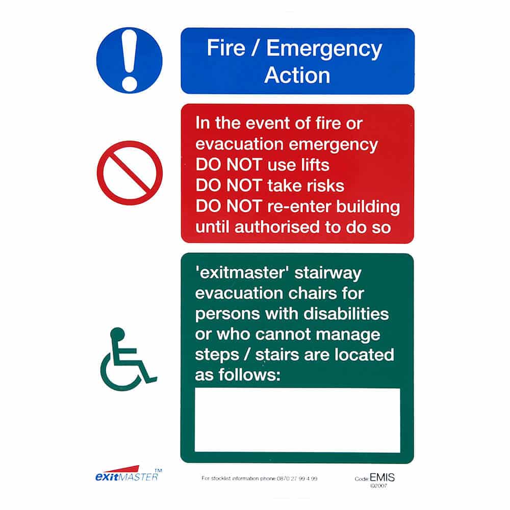 Exitmaster Evacuation Chair Accessories