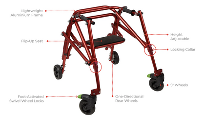 Klip Lightweight Gait Trainer with Seat