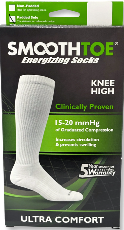 Smoothtoe Compression Socks Knee High 15-20mmHG