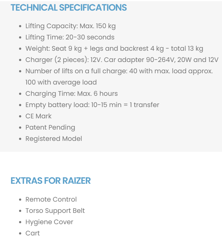 RAIZER II Lifting Chair