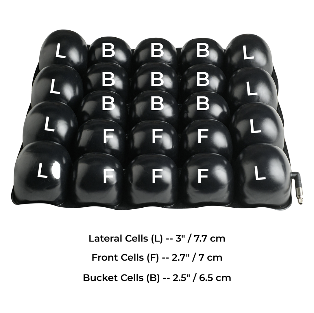 Low-Profile Protekt® Revel Air Cushion — 16-20"x16-18"x3"
