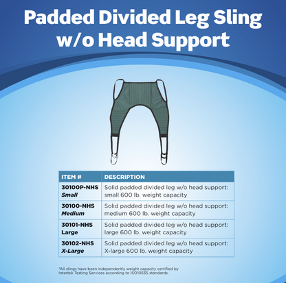 Proactive Divided Leg Sling w/o Head Support Solid
