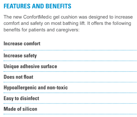 Bathing Lift Gel Cushion