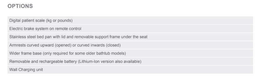 ComfortMedic Bathtub Hoists CM1000