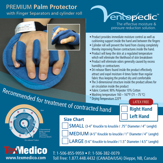 Ventopedic Palm Protector with Finger Separators