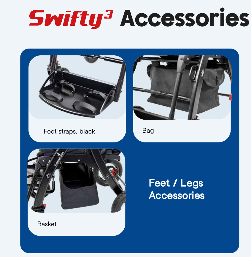 Swifty 3 Stroller *Weight Cap. 180 lbs