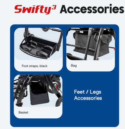 Swifty 3 Stroller *Weight Cap. 180 lbs
