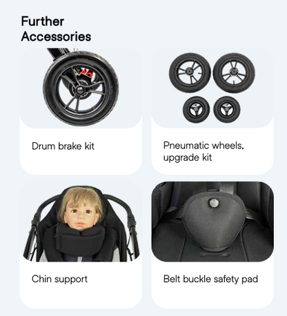 Swifty 3 Stroller *Weight Cap. 180 lbs
