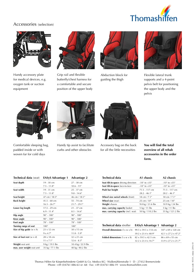 EASyS Pediatric Wheelchair